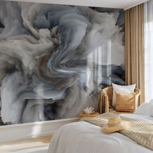 Fototapet på mål Premium Sand - Sten og blomst - 3D, Tredimensionel, Stykke