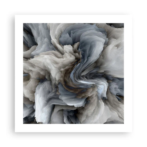 Plakat - Sten og blomst - 50x50 cm