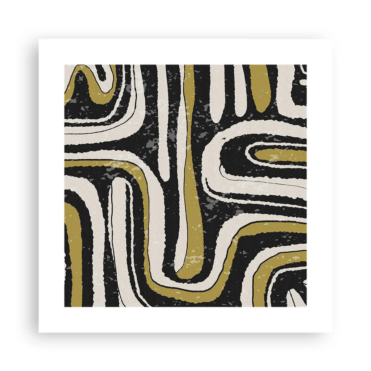 Plakat - Komposition: stier og gyder - 40x40 cm