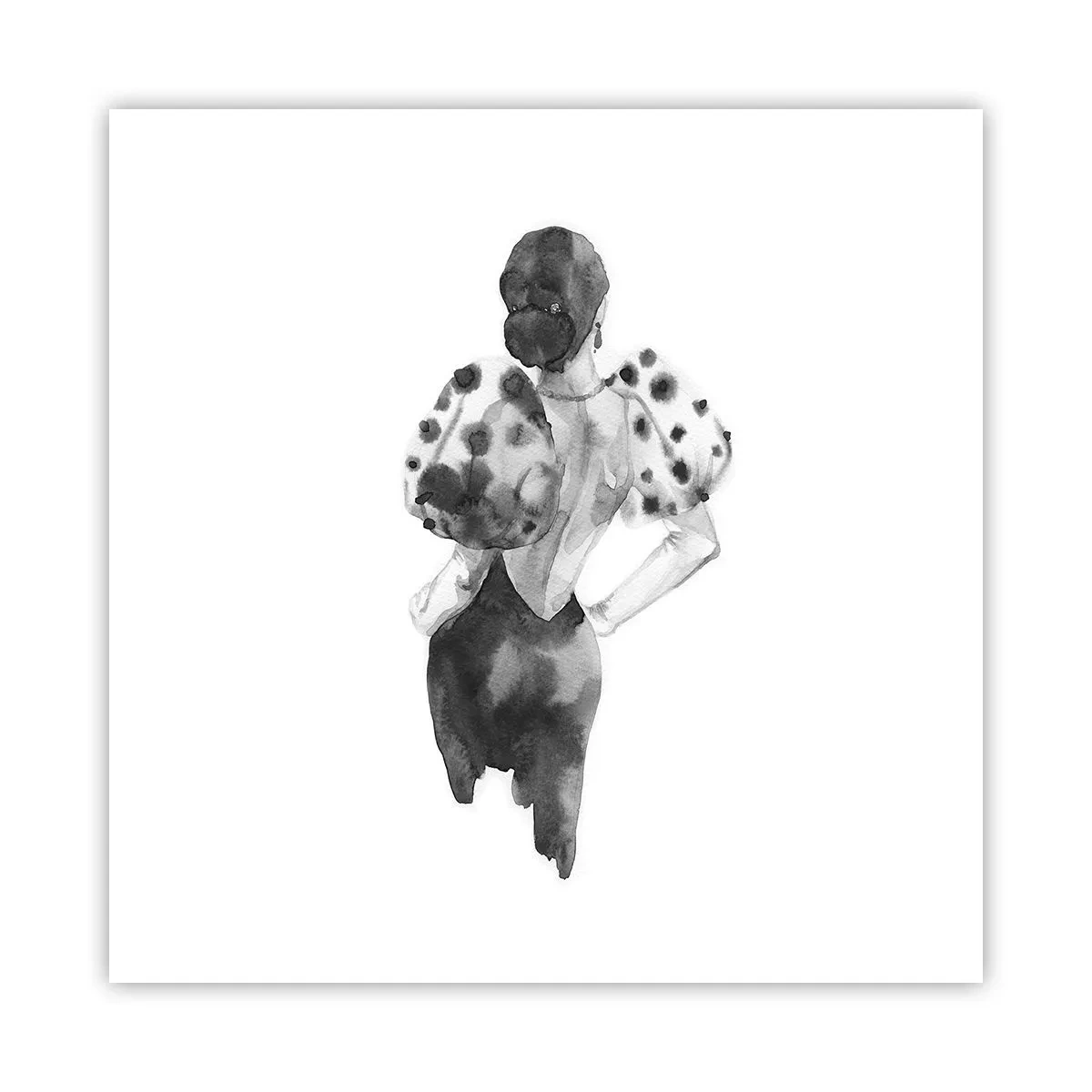 Plakat - Den gik lige forbi - 50x50 cm