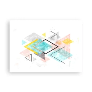 Plakat - Geometrisk leg - 70x50 cm