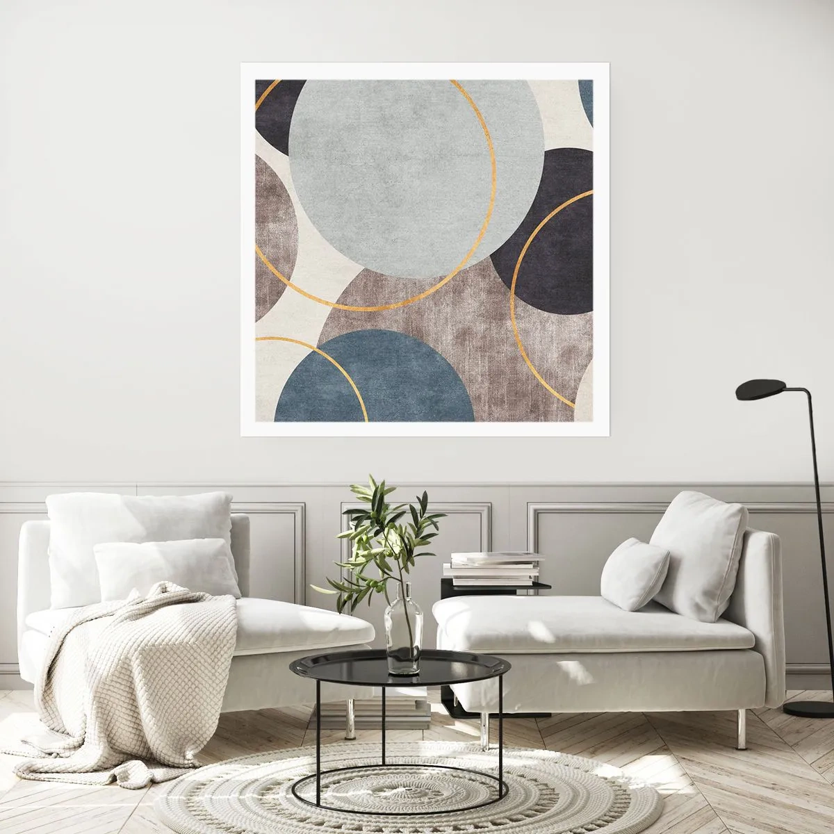 Plakat - Hjul efter hjul - 40x40 cm