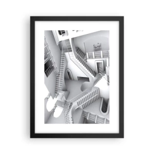 Plakat i sort ramme - Rummets paradokser - 30x40 cm
