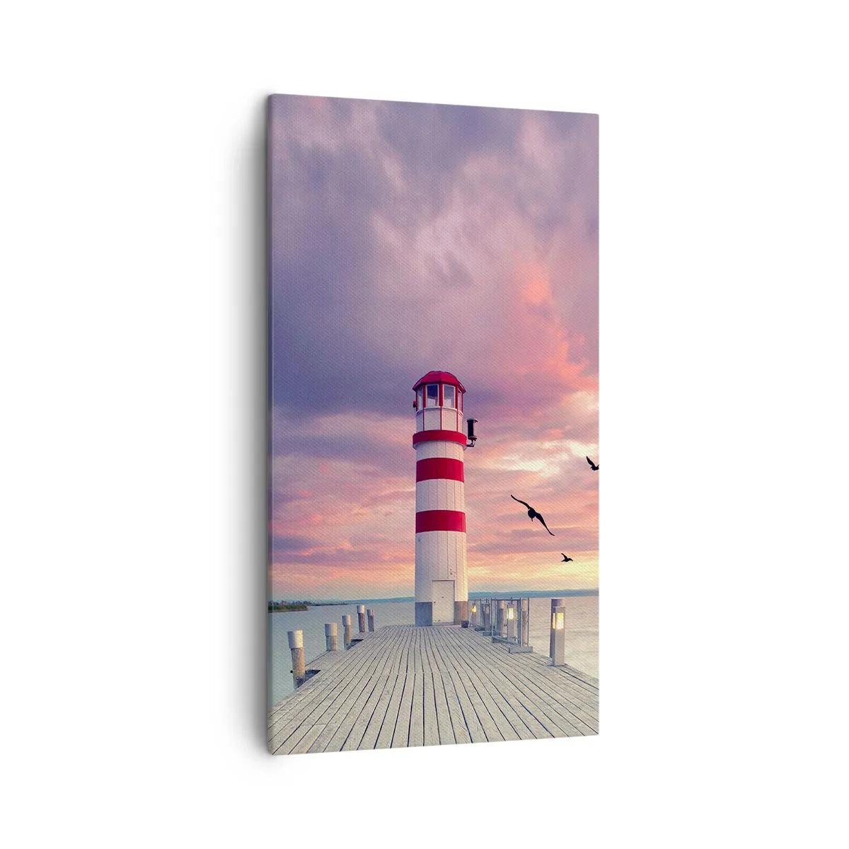 Lærredstryk - Billede på lærred - Det er tid til havnen - 45x80 cm