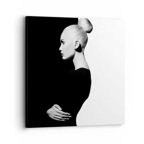 Lærredstryk - Billede på lærred - Blot en kvinde - 30x30 cm