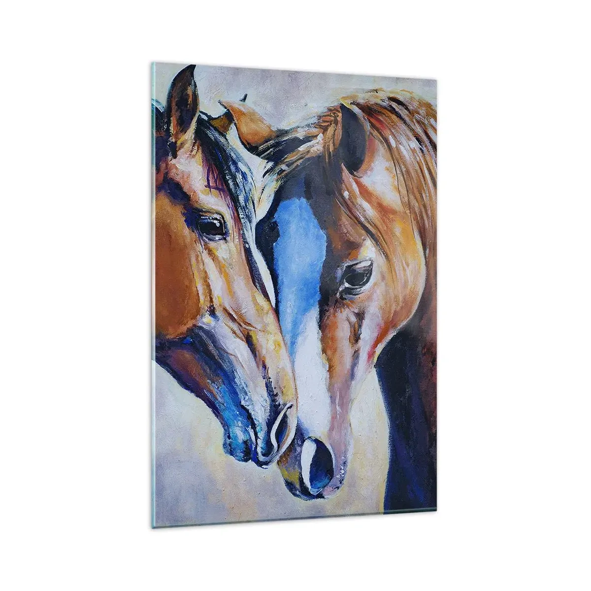 Billede på glas - Er det venskab, er det kærlighed? - 80x120 cm