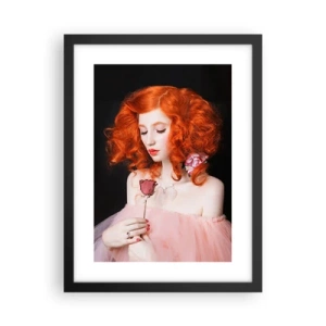Plakat i sort ramme - I barokstil - 30x40 cm
