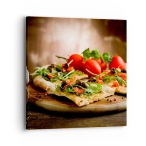 Lærredstryk - Billede på lærred - Direkte fra ovnen og fra haven - 40x40 cm