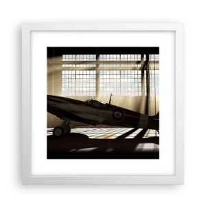 Plakat i hvid ramme - Resten af krigeren - 30x30 cm