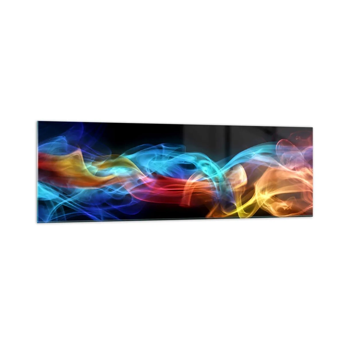 Billede på glas - Regnbuedans i tågerne - 160x50 cm