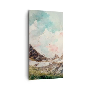 Lærredstryk - Billede på lærred - Stenede knive - 55x100 cm