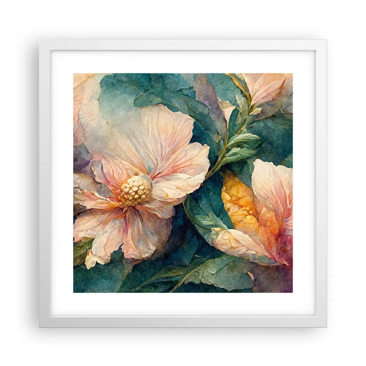 Plakat i hvid ramme - Subtiliteten selv - 40x40 cm