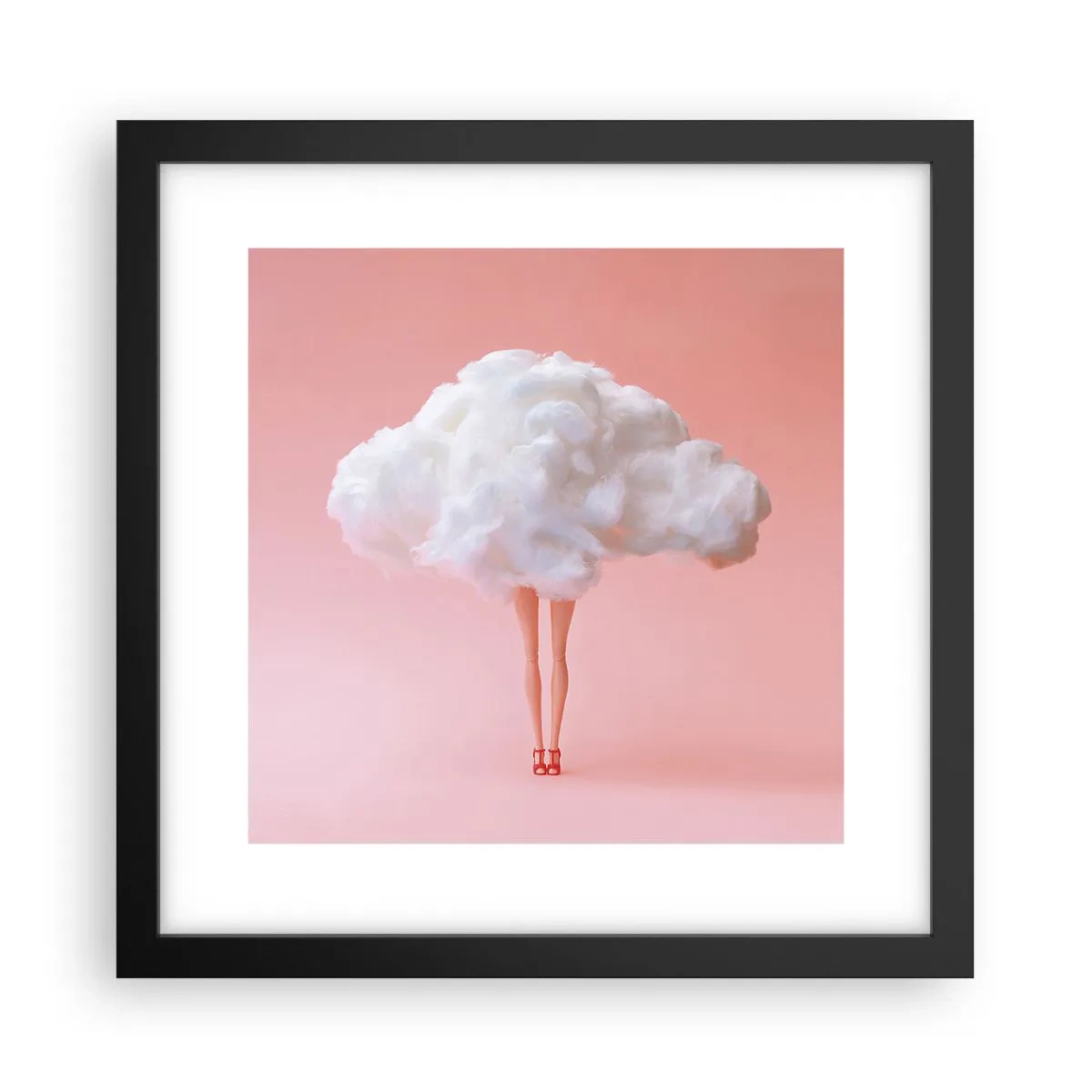 Plakat i sort ramme - Et sødt løfte - 30x30 cm