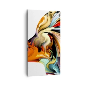 Lærredstryk - Billede på lærred - En eksplosion af fantasi - 55x100 cm