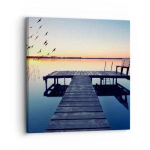 Lærredstryk - Billede på lærred - Det var en god dag - 30x30 cm