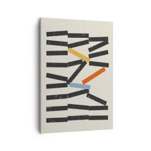 Lærredstryk - Billede på lærred - Dominoer - komposition - 50x70 cm