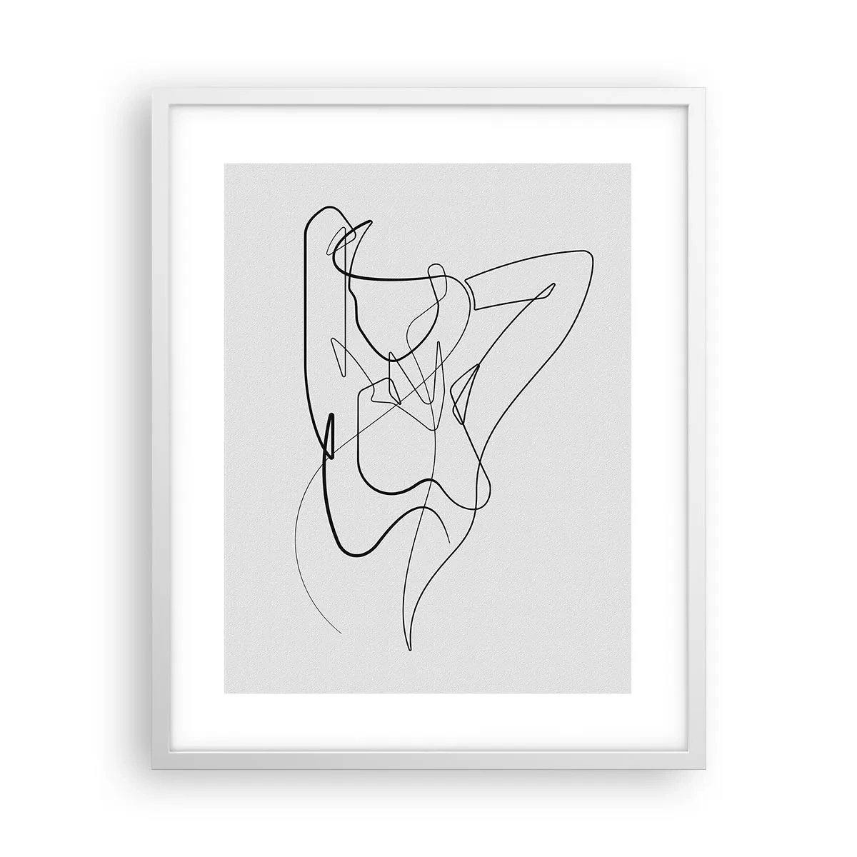 Plakat i hvid ramme - Virkelig, hvad er du for en person... - 40x50 cm