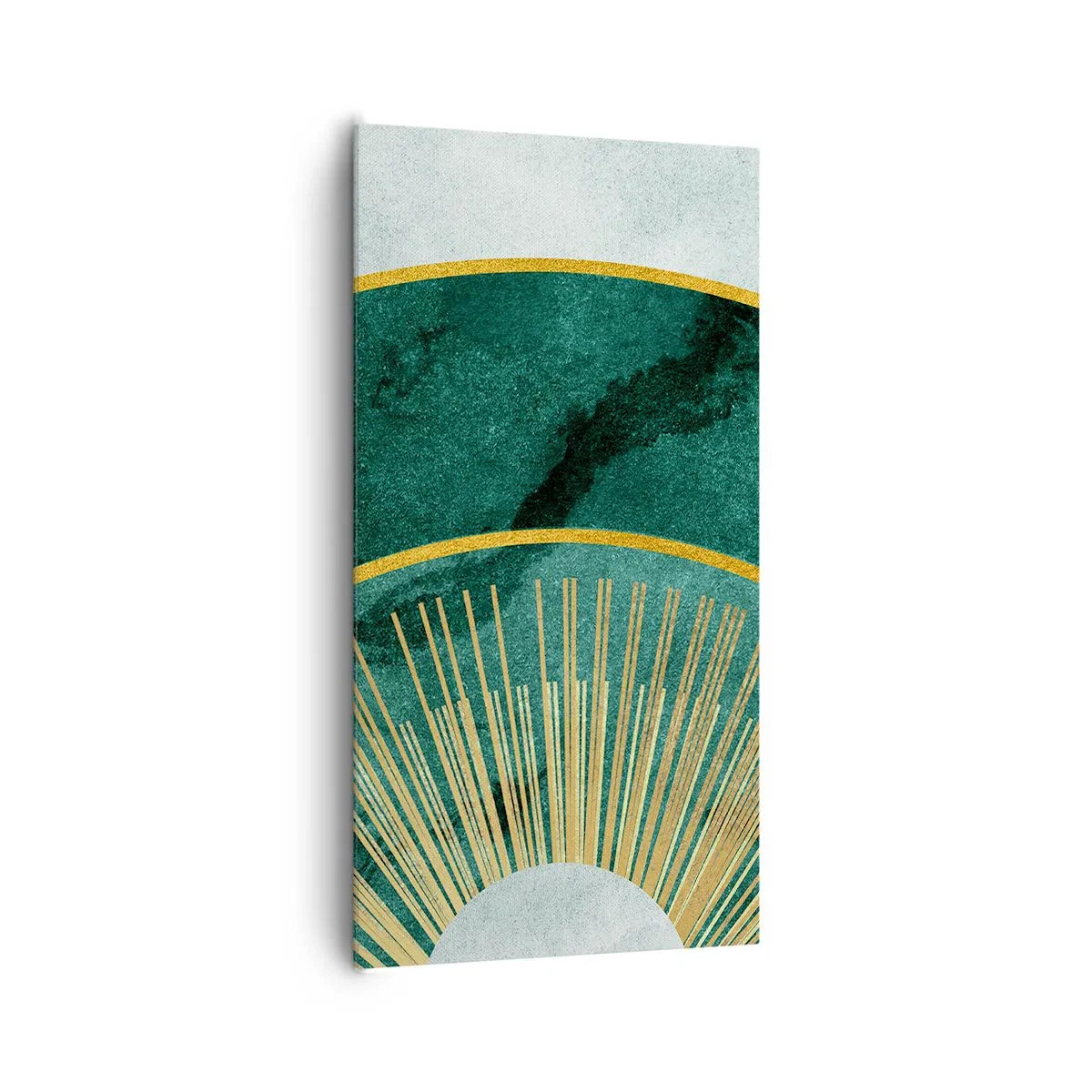 Lærredstryk - Billede på lærred - Et anderledes solsystem - 65x120 cm