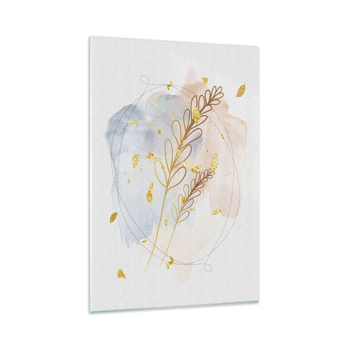 Billede på glas - En gylden eksplosion - 80x120 cm