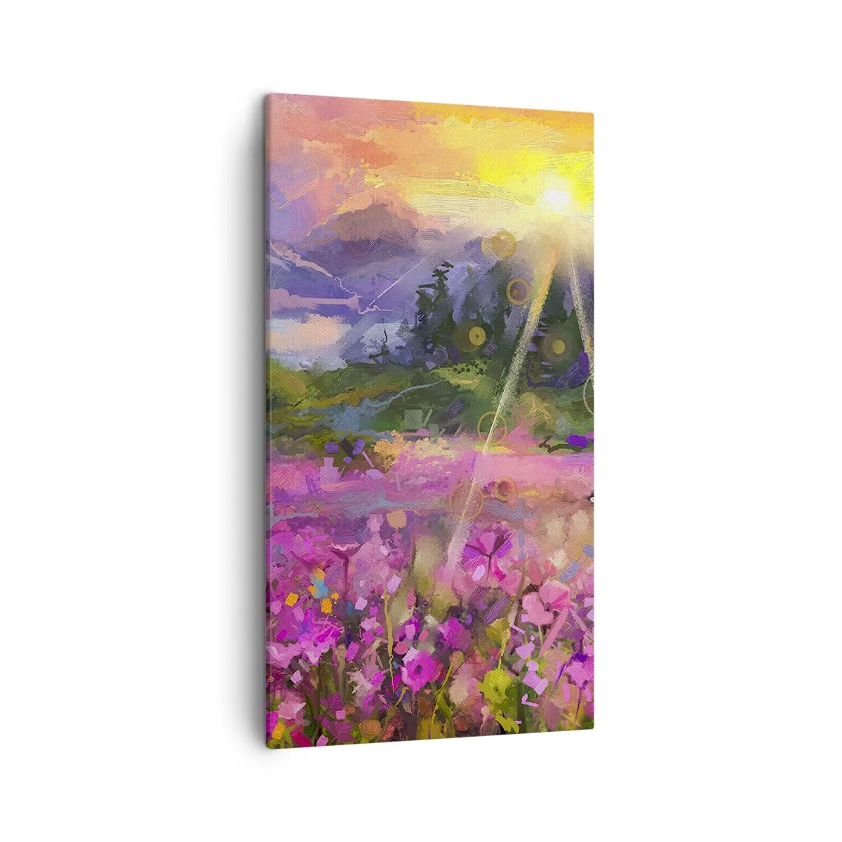Lærredstryk - Billede på lærred - I en dal under solens beskyttelse - 45x80 cm