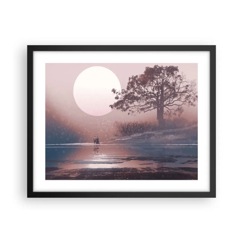 Plakat i sort ramme - Natlige mærkværdigheder - 50x40 cm