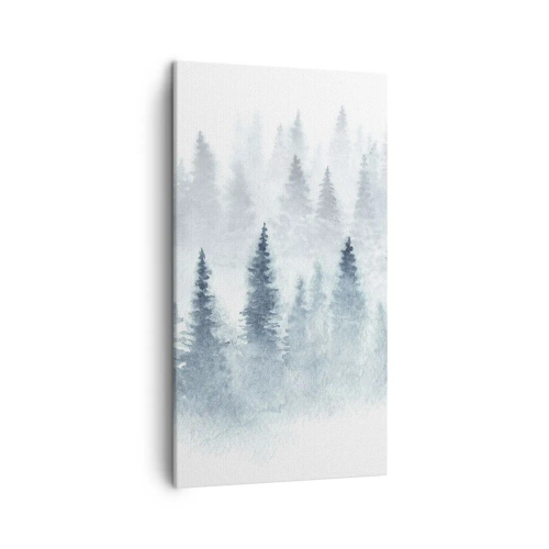 Lærredstryk - Billede på lærred - Indhyllet i tåge - 45x80 cm