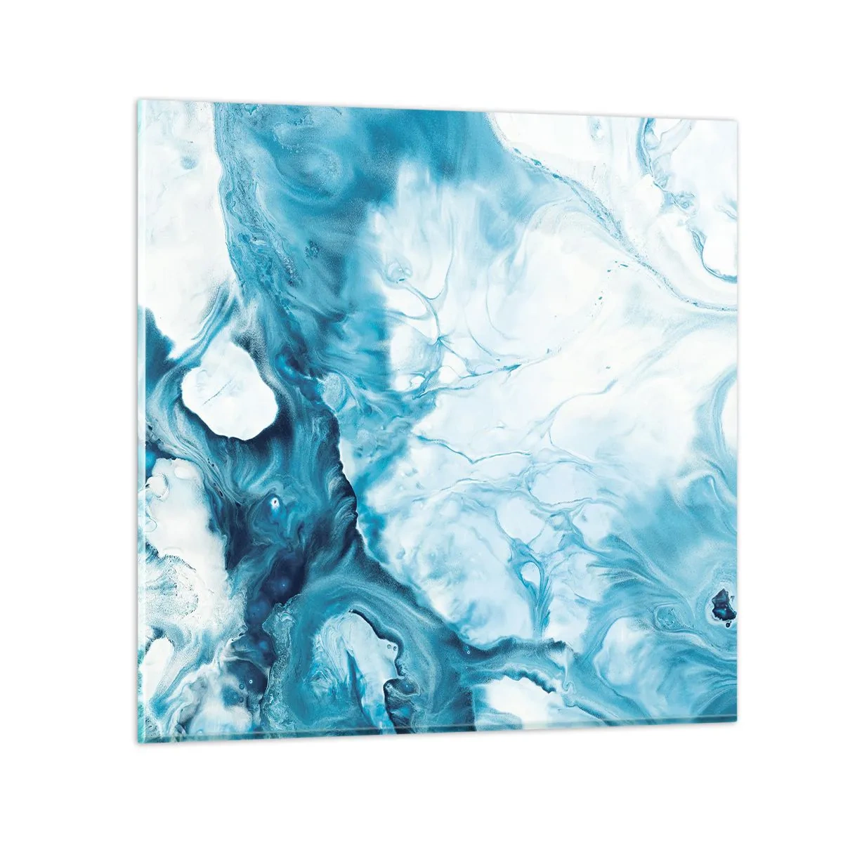 Billede på glas - Blå koncert - 30x30 cm