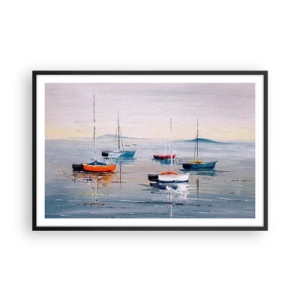 Plakat i sort ramme - Et velfortjent hvil - 91x61 cm