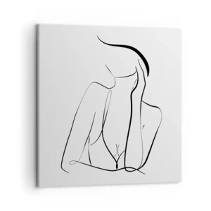 Lærredstryk - Billede på lærred - På bølgen af en drøm - 50x50 cm