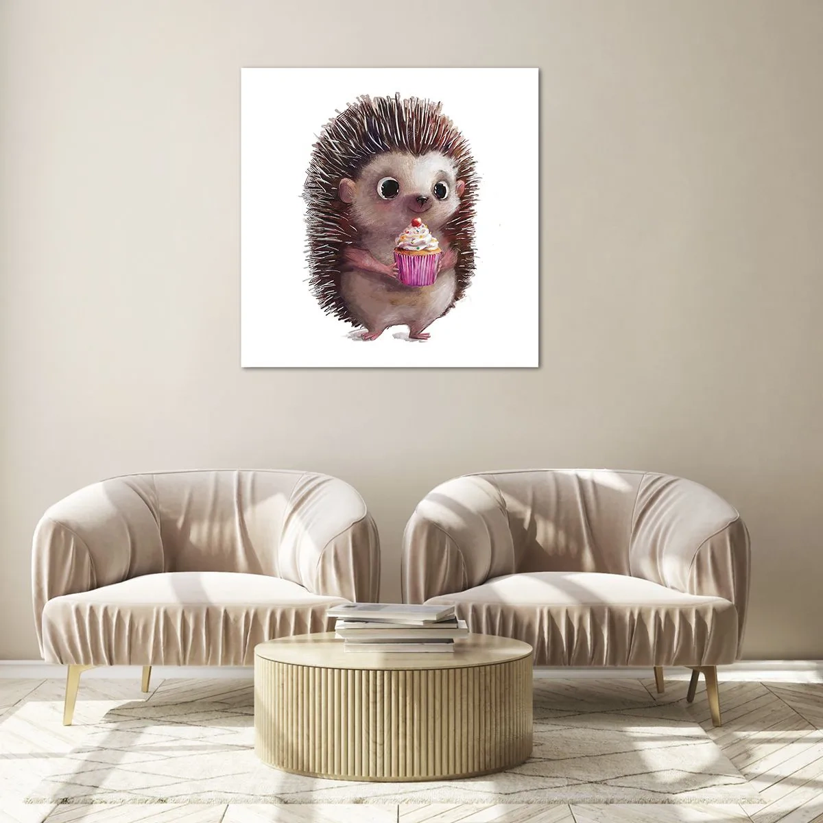 Billede på glas - Fejring er hver dag - 70x70 cm