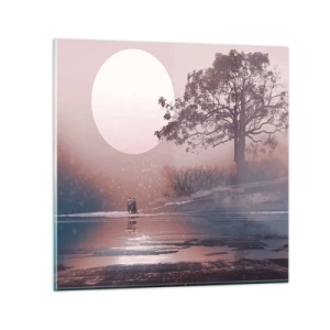 Billede på glas - Natlige mærkværdigheder - 40x40 cm