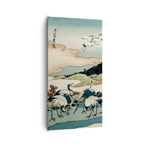 Lærredstryk - Billede på lærred - I japansk ånd - 65x120 cm