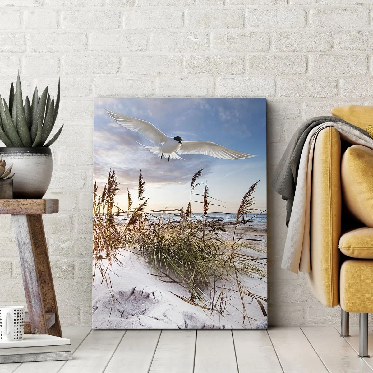 Lærredstryk - Billede på lærred - Vind fra havet - 50x70 cm