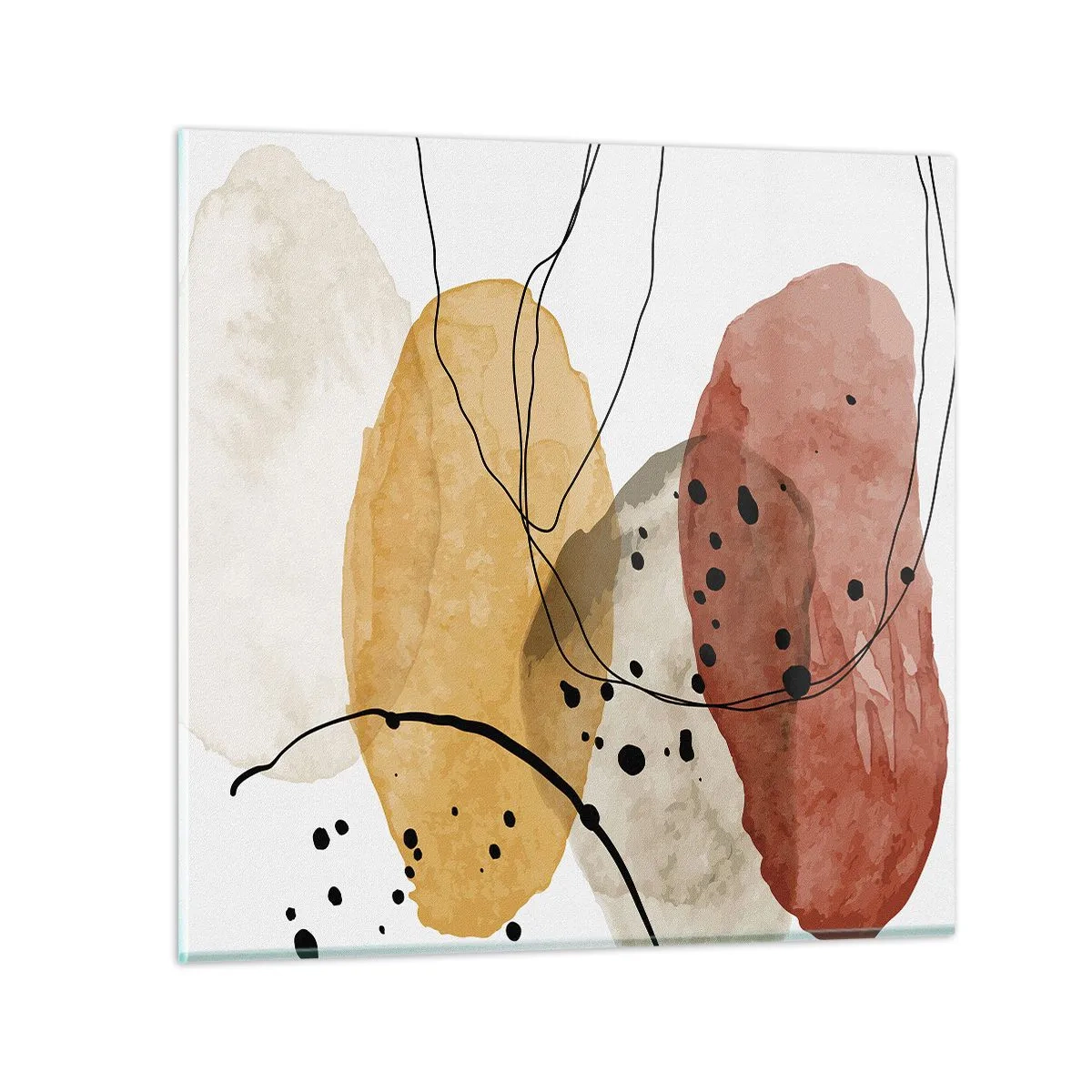 Billede på glas - Som lys, klar luft - 70x70 cm