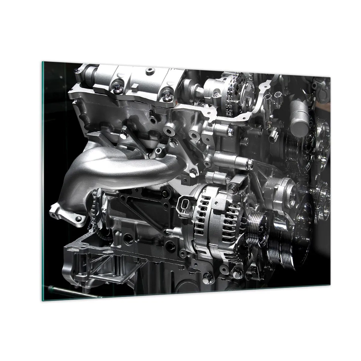 Billede på glas - Stål, smuk, stærk - 100x70 cm