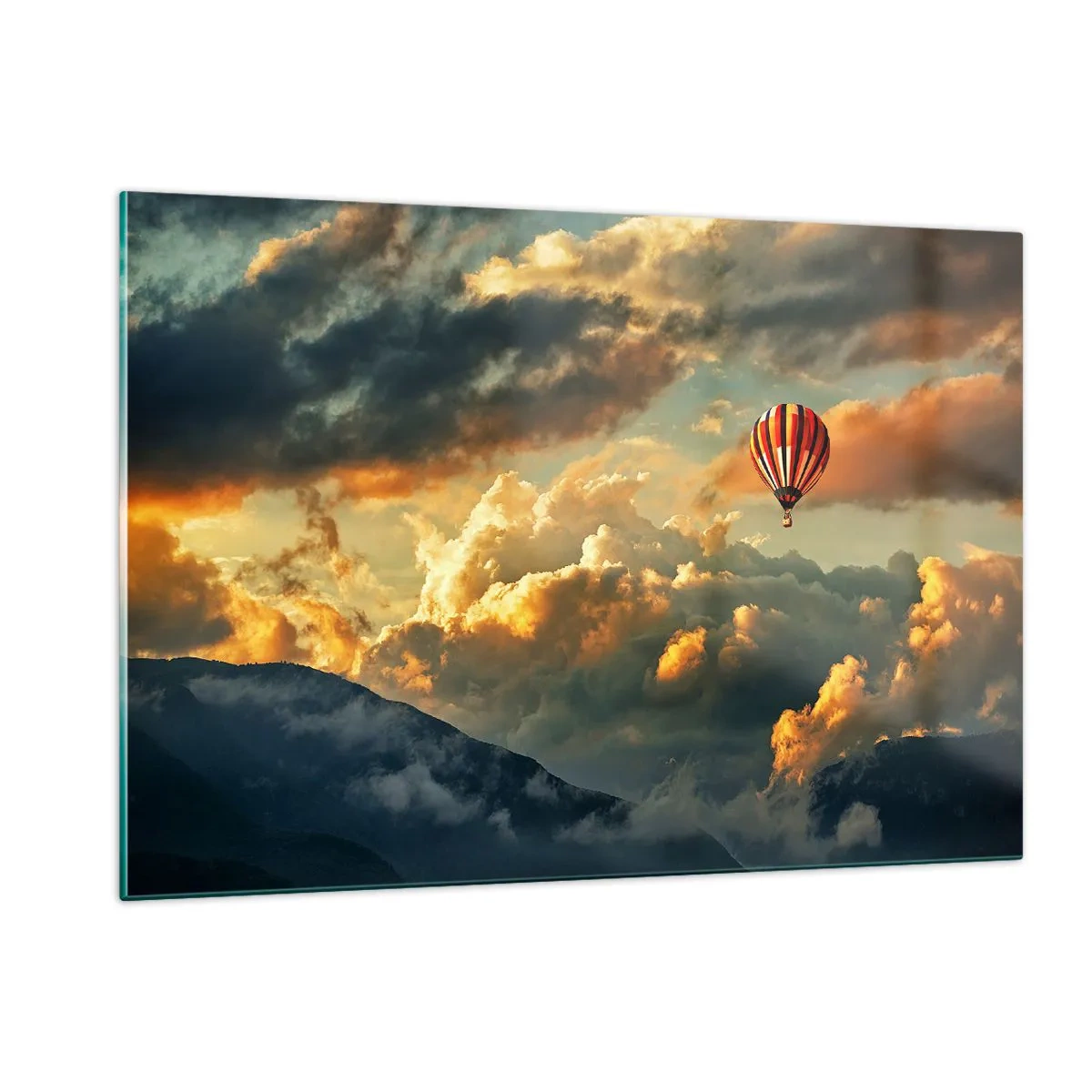 Billede på glas - Jeg går, fordi jeg vil - 120x80 cm