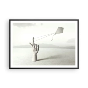 Plakat i sort ramme - Styrkeprøve - 100x70 cm