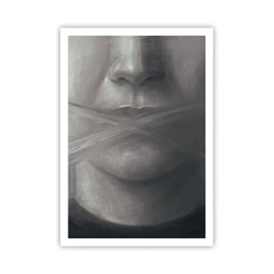 Plakat - Ikke et ord - 70x100 cm