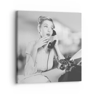 Lærredstryk - Billede på lærred - Hej, vi er i 1950'erne. - 30x30 cm