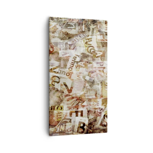 Lærredstryk - Billede på lærred - Jeg forener snakkehovederne - 55x100 cm