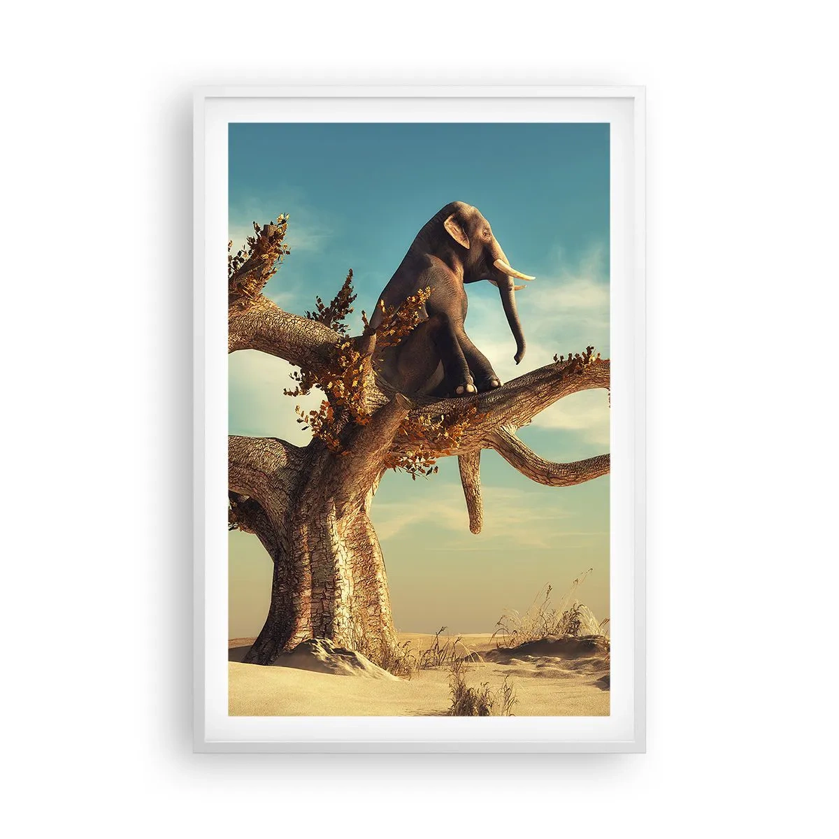 Plakat i hvid ramme - Et nyt synspunkt - 61x91 cm