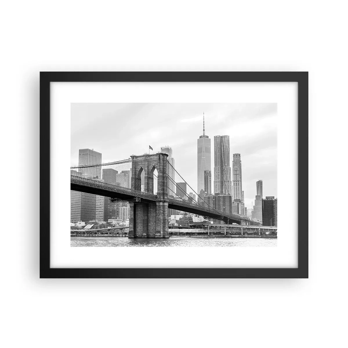 Plakat i sort ramme - New York stemning - 40x30 cm