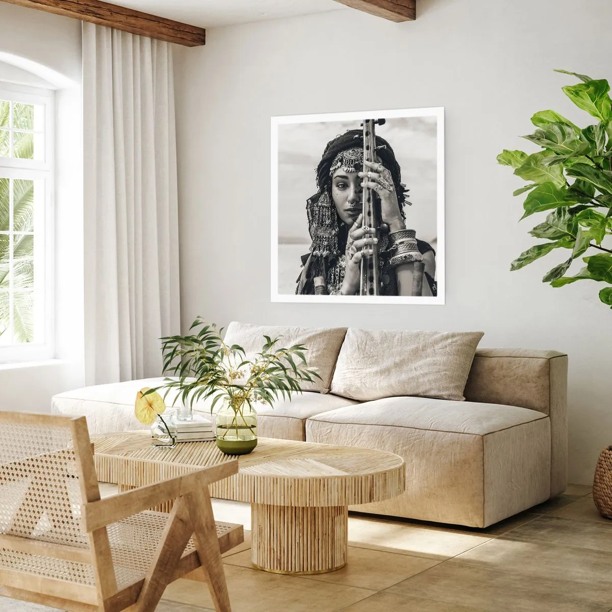 Plakat - Selve den orientalske musik - 50x50 cm