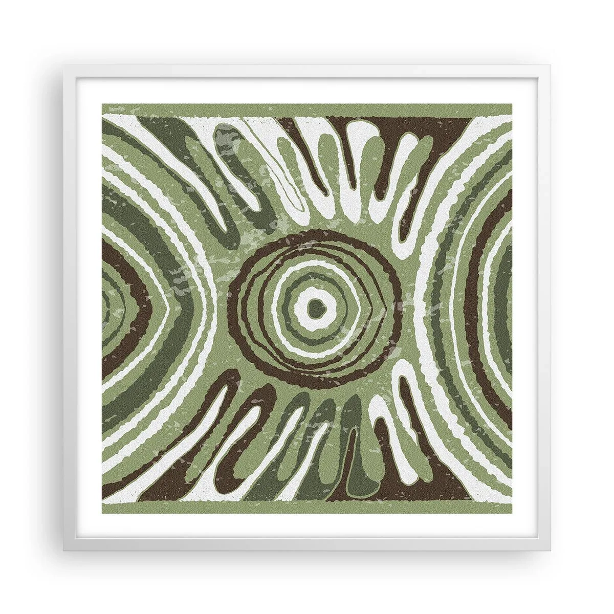 Plakat i hvid ramme - Eksplosion af følelser - 60x60 cm