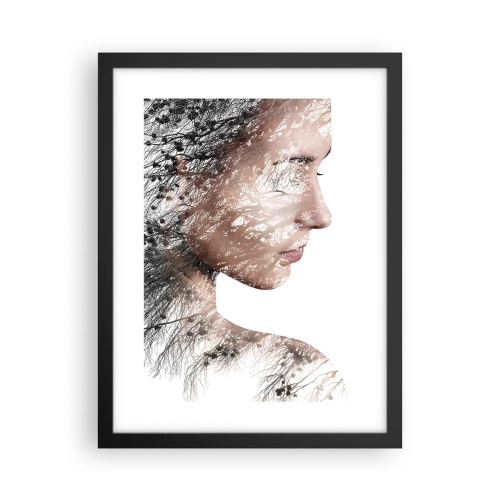 Plakat i sort ramme - Skovens ånd - 30x40 cm