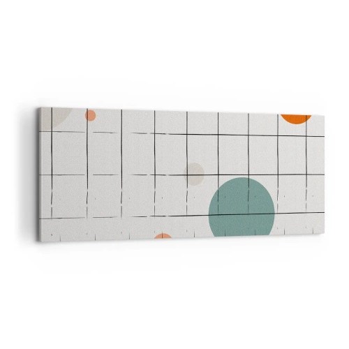 Lærredstryk - Billede på lærred - Fanget i en fælde. Os eller dem? - 100x40 cm