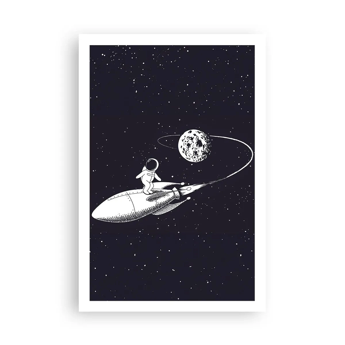 Plakat - Space surfer - 61x91 cm