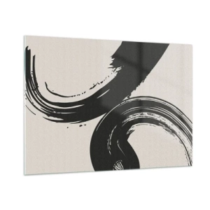 Billede på glas - Fejende og cirkulær - 100x70 cm