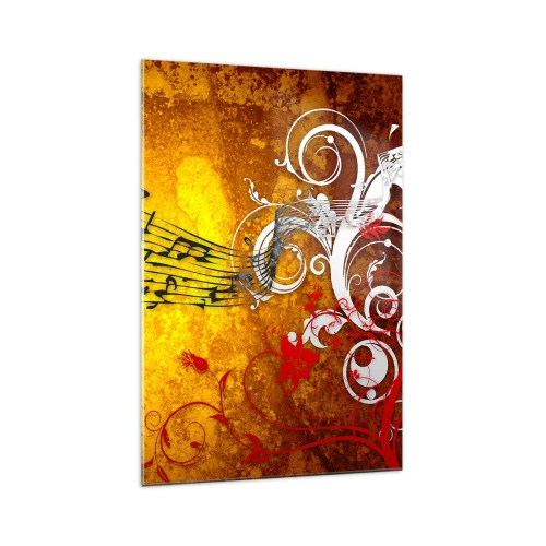 Billede på glas - Lad musikken spille - 70x100 cm
