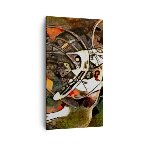 Lærredstryk - Billede på lærred - Kan du høre bevægelse? - 45x80 cm